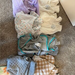 Halo Kids Pajamas Sleep Sacks - Purple, White, Gray, Tan